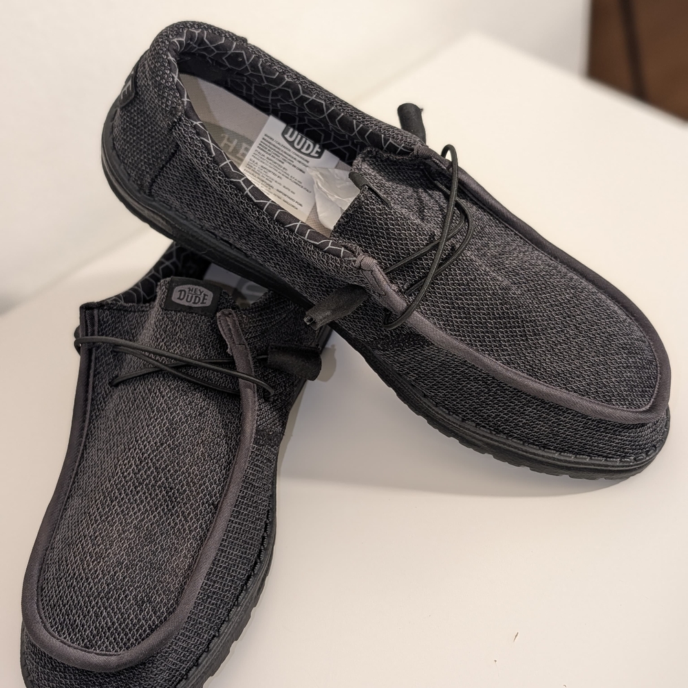 Hey Dude Men’s Slip-On Loafers — Charcoal Gray